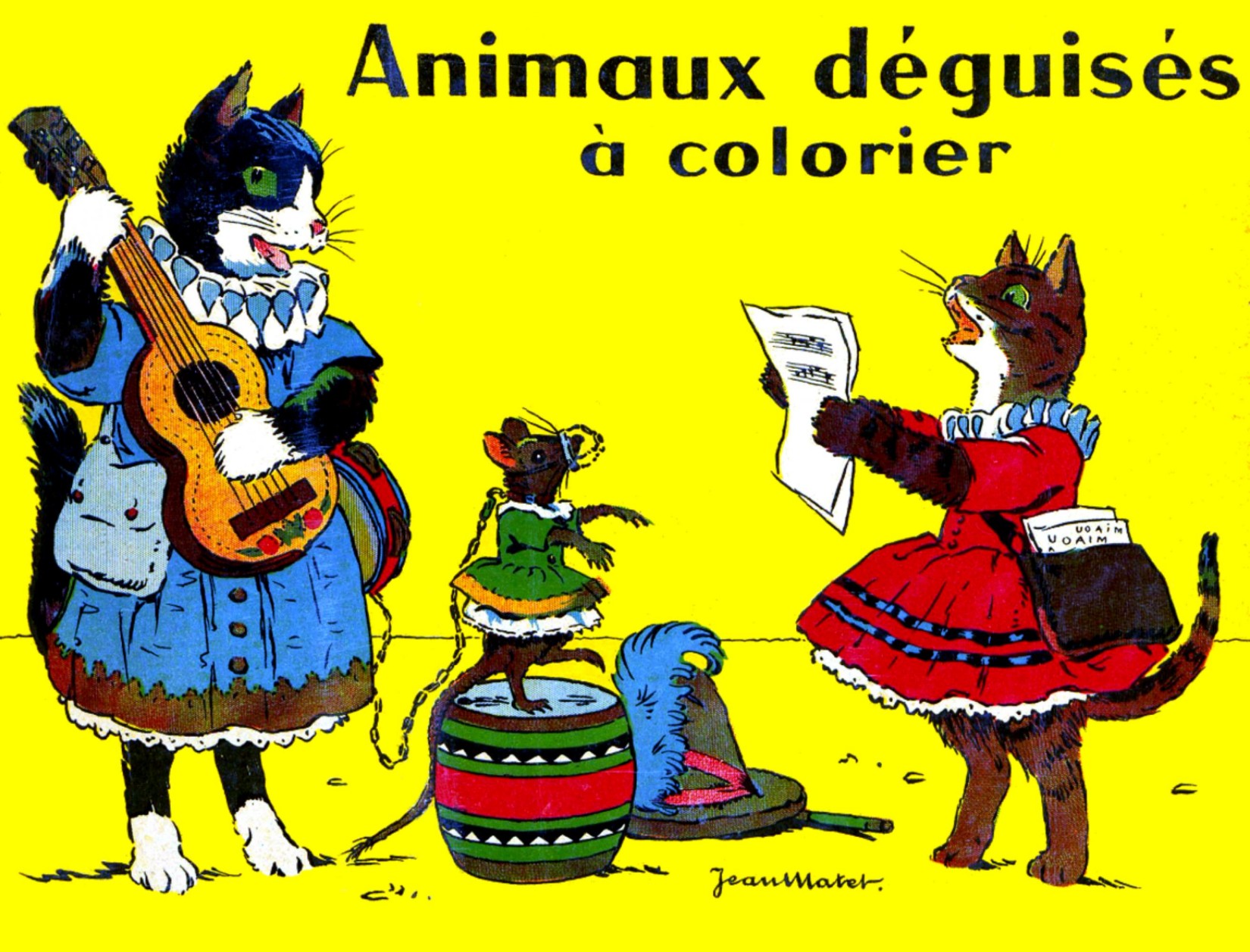 Animaux déguisés à colorier