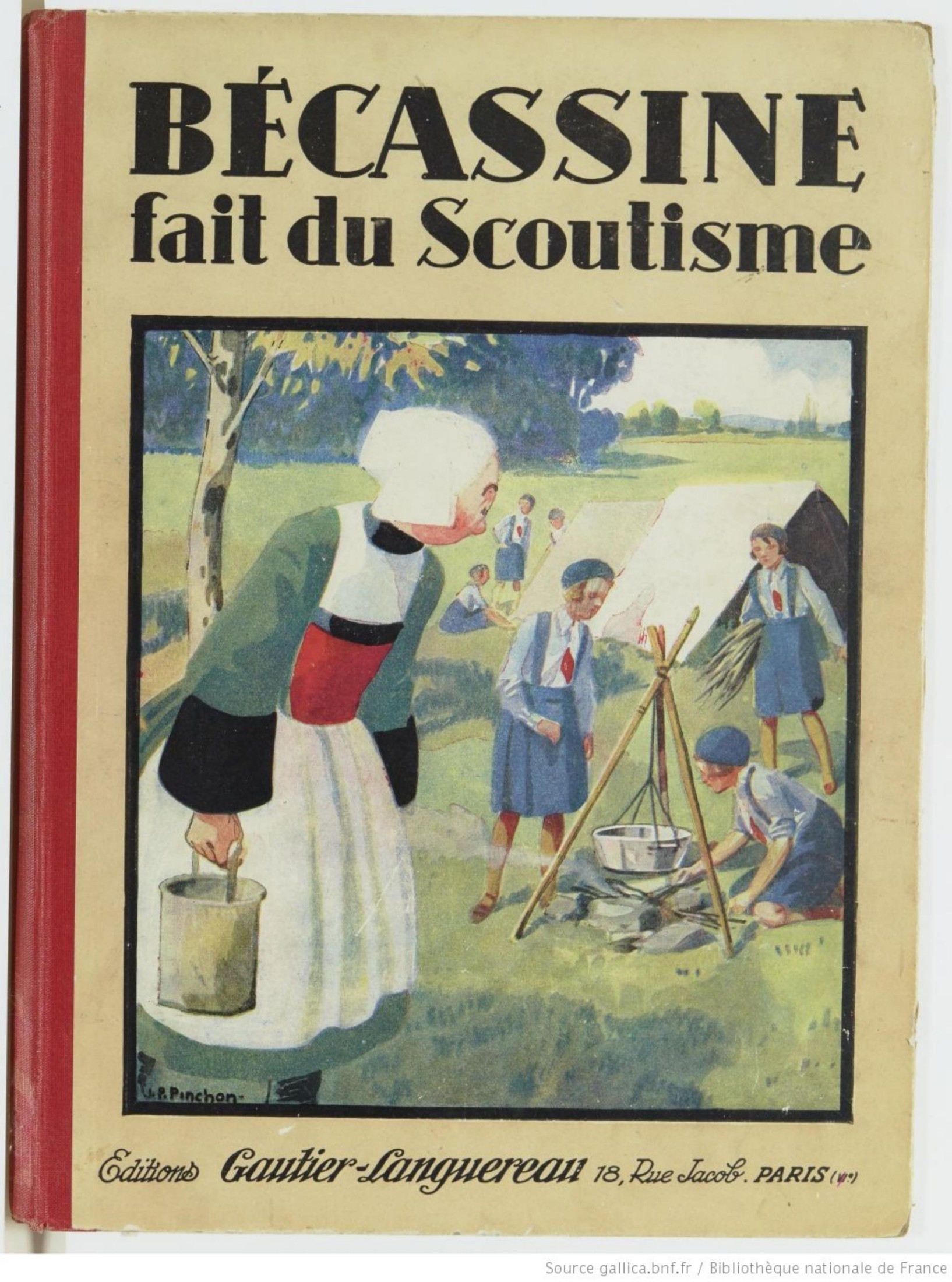 Bécassine fait du scoutisme