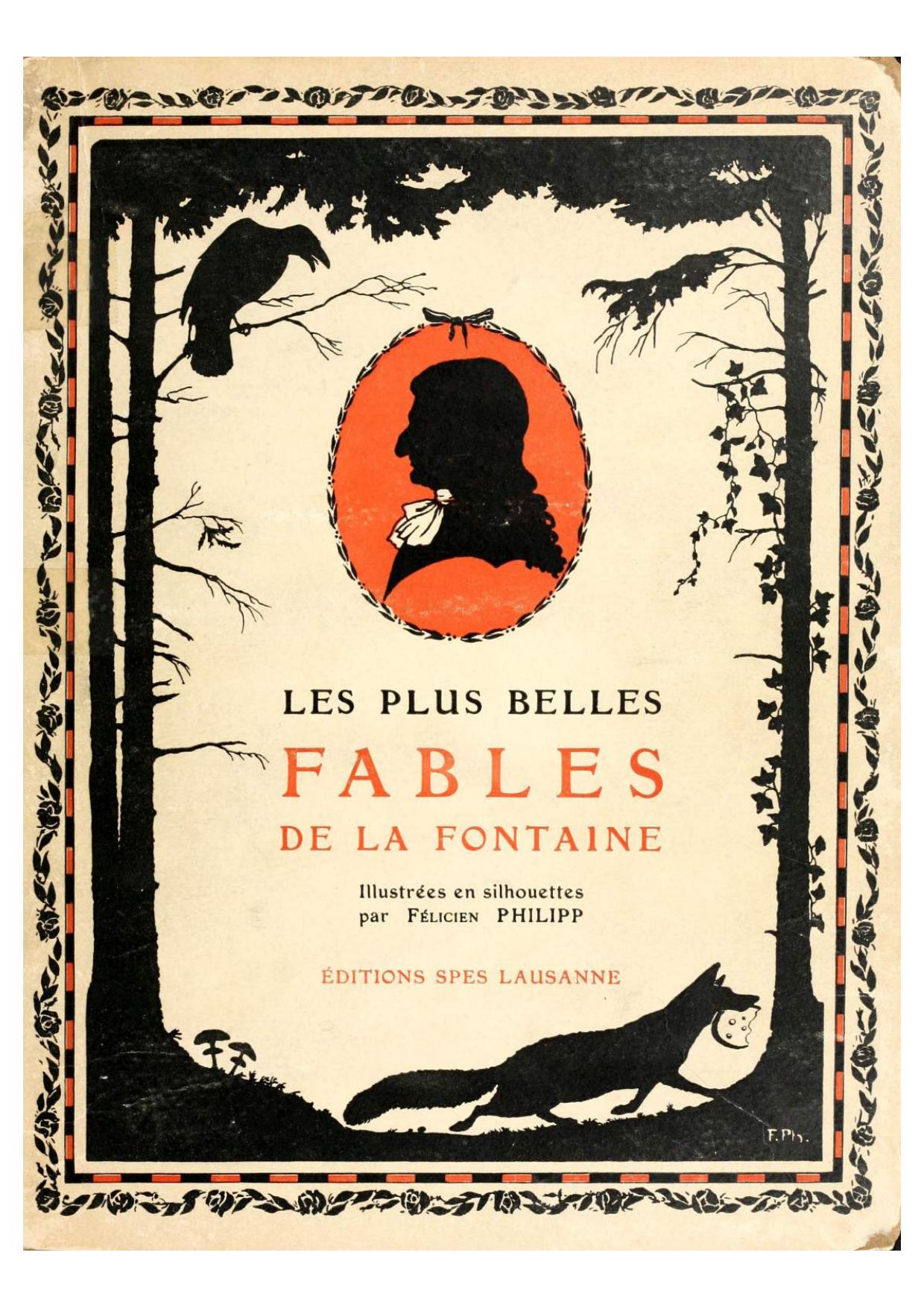 Les plus belles fables de La Fontaine illustrées en silhouettes par Félicien Philipp